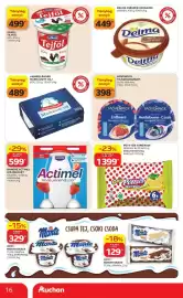 Auchan akciós újság hét 33 Oldal 16: DELMA CSÉSZÉS MARGARIN €449,00, MÖVENPICK TEJSZÍNJOGHURT €398,00