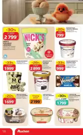 Auchan akciós újság hét 33 Oldal 18: NICK’S POHARAS JÉGKRÉM €2.799,00, MAGNUM BONBON €1.999,00