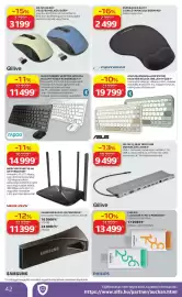 Auchan akciós újság hét 33 Oldal 42: QILIVE SILENT VEZETÉK NÉLKÜLI EGÉR €3.199,00, MERCUSYS MB115-4G WI-FI ROUTER €14.999,00