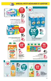 Catalogue Hyper U page 13: U PUR JUS €2,99, Lactel Lait UHT Demi-Écreme €4,97