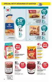 Catalogue Hyper U page 16: St Michel Madeleines Moelleuses €2,99, Ker Cadelac Madeleines €4,80