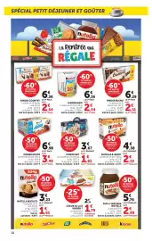Catalogue Hyper U page 18: Nutella B-ready €2,19, Kinder Coeur au lait €1,79