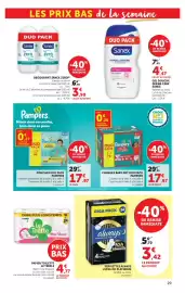 Catalogue Hyper U page 29: Sanex Gel douche €4,47, Sanex Deodorant Zero €3,90