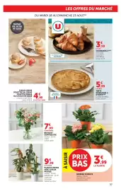 Catalogue Hyper U page 37: Tarte Normande U €5,99, LE BOUQUET €7,99