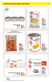 Catalogue Hyper U page 4: PATE DE CAMPAGNE €1,30, PRIX MINI ABRICOTS MOELLEUX DÉNOYAUTES €6,50