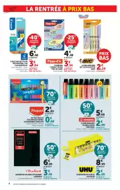 Catalogue Hyper U page 8: STABILO SURLIGNEURS €2,99, BIC SURLIGNEURS €2,29