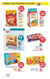 Catalogue Super U page 14: St Michel DOONUTS €2,16, Ker Cadelac Madeleines €4,80