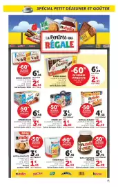 Catalogue Super U page 15: Kinder Delice €3,49, Kinder Joy €1,83
