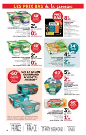 Catalogue Super U page 18: SOIGNON Yaourt brasse au lait de chèvre €2,44, DAUNAT Salade composée €2,97