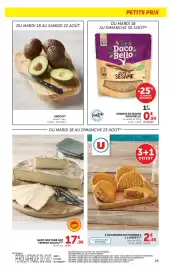 Catalogue Super U page 25: FERMIER WACHLI SAINT-NECTAIRE AOP €17,99, Daco Bello Graines de sesame €0,90