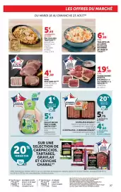 Catalogue Super U page 27: BIGARD Chipolatas €5,75, Le Porc Français PORC PAVE SANS OS €4,59