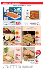 Catalogue Super U page 28: CHABERT Reblochon €16,99, Thon Basquaise et son riz €7,95