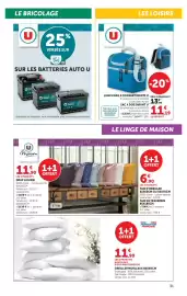 Catalogue Super U page 31: U Maison DRAP HOUSSE €11,90, OREILLER MOELLEUX 60X60CM €11,90
