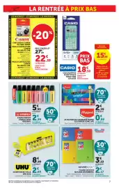Catalogue Super U page 7: KOVERBOOK CAHIER 24X32CM €2,17, STABILO SURLIGNEURS €2,99