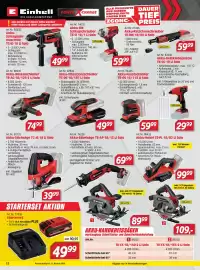 Zgonc Flugblatt Seite 12: Akku-Stichsäge TC-JS 18 Li Solo €39,99, Akku-Winkelschleifer TE-AG 18/125-2 Li Solo €74,99
