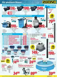 Zgonc Flugblatt Seite 23: Poolwasser-Tester PC-102 €34,99, PoolLab 1.0 €99,99