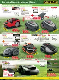 Zgonc Flugblatt Seite 3: Einhell freeleno cam plus 600 €499,00, Roborock Rock Neo Q105 €749,00