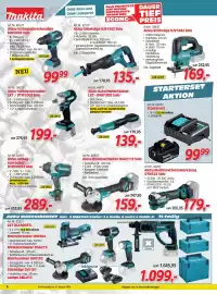 Zgonc Flugblatt Seite 6: Akku-Multifunktionswerkzeug DTM52Z Solo €179,00, Makita Starterset €99,99