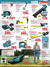 Zgonc Flugblatt Seite 7: Akku-Kompressor DMP180Z Solo €79,99, Doppel-Starterset €239,00