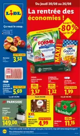 Catalogue Lidl semaine 34 page 1: BON GELATI Glaces vanille amandes €4,99