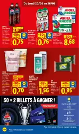 Catalogue Lidl semaine 34 page 16: Cien Recharge savon crème €0,70, W5 Éponges multi-usages €0,95