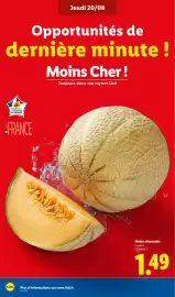 Catalogue Lidl semaine 34 page 4: Melon charentais €1,49