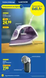 Catalogue Lidl semaine 34 page 46: PHILIPS Fer à repasser vapeur €24,99