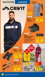 Catalogue Lidl semaine 34 page 48: CRIVIT Bâtons de randonnée en aluminium €11,99