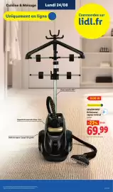 Catalogue Lidl semaine 34 page 9: SILVERCREST Défroisseur vapeur vertical €69,99