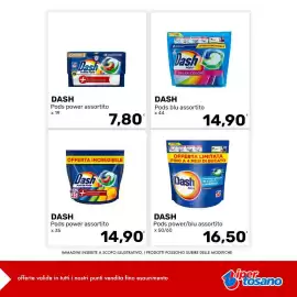 Volantino Iper Tosano settimana 33 Pagina 1: Dash Pods power assortito €14,90, Dash Pods blu assortito €14,90