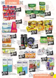 Folheto Bolama Página 7: Leite mimosa s/lactose magro/meio gordo €1,14, Margarina becel sabor a manteiga €2,19