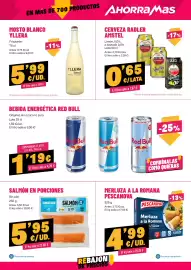 Folleto AhorraMas semana 33 Página 15: Yllera mosto blanco frizzante €5,99, Red Bull bebida energética €1,19