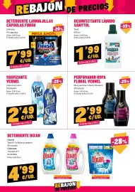 Folleto AhorraMas semana 33 Página 16: Vernel perfumador ropa floral €2,99, Vernel suavizante cielo azul o lirio €2,49