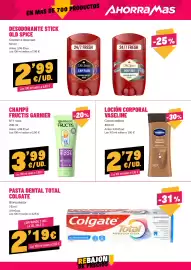 Folleto AhorraMas semana 33 Página 17: Vaseline loción corporal cacao radiant €2,79, Garnier fructis €3,99