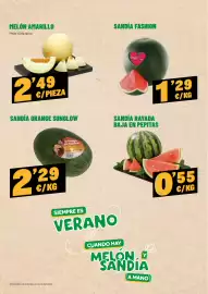 Folleto AhorraMas semana 33 Página 5: Sandía rayada baja en pepitas €0,55, Sandía Fashion €1,29