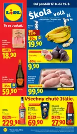 Lidl leták Strana 1: Banány €21,90, ČERSTVÉ FÍKY €9,90