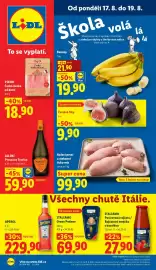 Lidl leták Strana 1: Banány €21,90, ČERSTVÉ FÍKY €9,90
