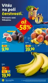 Lidl leták Strana 14: Banány €19,90, ČERSTVÉ FÍKY €9,90
