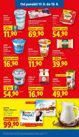 Lidl leták Strana 27: HARZBUBE Jemné tvarůžky €39,90, Pilos OVOCNÝ JOGURT €11,90