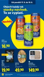 Lidl leták Strana 34: ODKOLEK Mistr zrna €49,90, ARGUS Radler Nealko €16,90