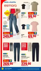 Lidl leták Strana 36: ESMARA Džíny 'Wide Leg' €249,90, ESMARA MEN CHINO KALHOTY „SLIM FIT“ €229,90