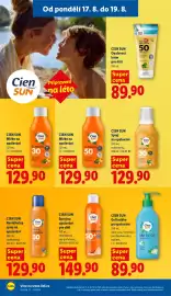 Lidl leták Strana 48: CIEN SUN Opalovací krém pro děti €89,90, Cien sun NEVIDITELNÝ SPREJ NA OPALOVÁNÍ €129,90