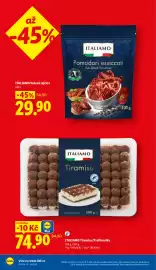 Lidl leták Strana 8: ITALIAMO SUŠENÁ RAJČATA €29,90, ITALIAMO Tiramisu / Profiterolky €74,90