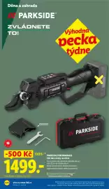 Lidl leták týden 34 Strana 20: PARKSIDE PERFORMANCE 20V Aku nůžky na větve €1.499,00