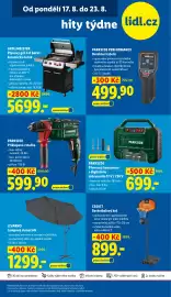 Lidl leták týden 34 Strana 27: GRILLMEISTER Plynový gril 4+1 boční keramický hořák €5.699,00