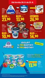 Lidl leták Strana 19: Milko Tvaroháček €14,90, PILOS Hrudkovitý tvaroh jemný €23,90
