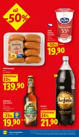 Lidl leták Strana 2: Kofola €21,90, Olma Smetana ke šlehání €19,90