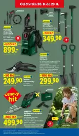 Lidl leták Strana 31: PARKSIDE Vysokotlaký čistič 1400 W €899,00, PARKSIDE 20V Aku nůžky na trávník a živý plot €499,90
