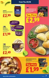 Lidl leaflet week 34 Page 15: Native acai sorbet €1,99, Latin american style mini empanadas with beef & vegetables €2,99