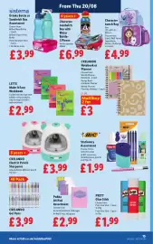 Lidl leaflet week 34 Page 19: Crelando notebook or planner €3,00, Bic stationery assortment €1,99